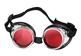 Fun - Schraubringbrille / Schweißerbrille mit orangen Gläsern